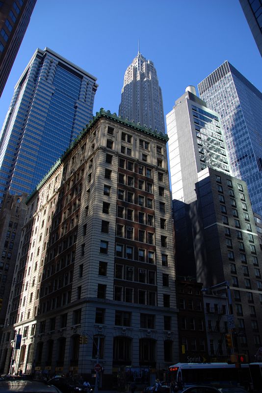 22-3 60 Wall St, 120 Water St, 70 Pine Street American International Building, Holiday Inn Express, 80 Pine St From Wall And Water St In New York Financial District